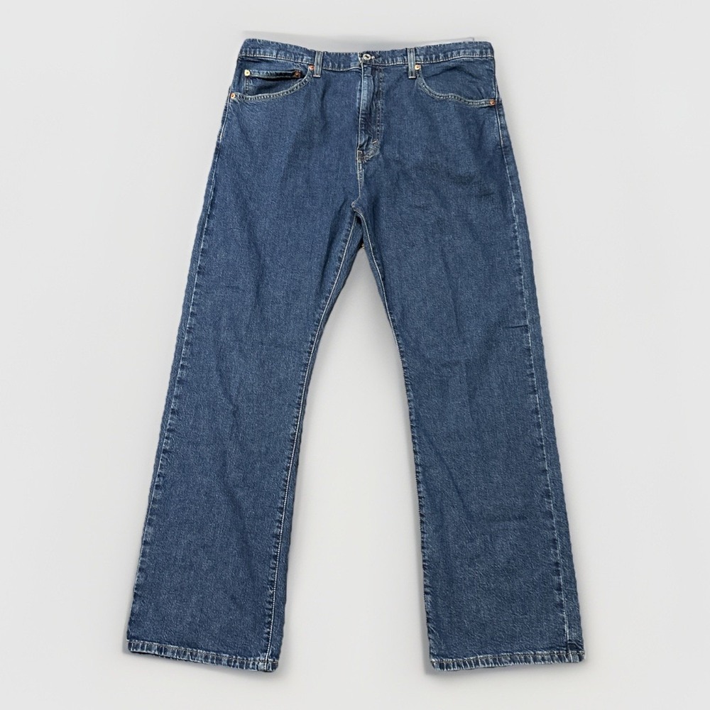 Levis 517 Jeans Mens 38x30 Blue Bootcut Dark Wash Denim Cotton Pants Western